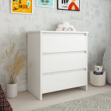 Shefa Kids Changing Unit 880 with 3 Drawers - White
