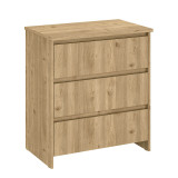Shefa Kids Changing Unit 880 with 3 Drawers - Cremona Oak