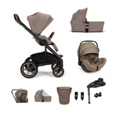 Nuna Mixx Next + Arra Flex & Base Curv Travel System Bundle - Cedar