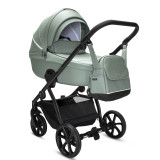 Noordi Fjordi V2 Leather 2-in-1 Pram - Sage