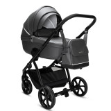 Noordi Fjordi V2 Leather 2-in-1 Pram - Shadow Grey