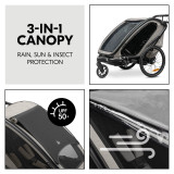 Hauck Bike N Walk Duo - Light Grey