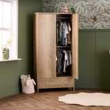 Obaby Nika Double Wardrobe - Oak