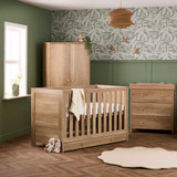 Obaby Nika 3 Piece Room Set & Under Drawer - Oak