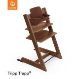Stokke® Tripp Trapp® Highchair + Baby Set & Tray - Warm Brown
