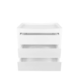 Gaia Baby Serena Mini Cot + Bedside Crib & Dresser - White/Natural