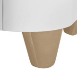 Gaia Baby Serena Mini Cot + Bedside Crib & Dresser - White/Natural