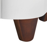 Gaia Baby Serena Mini Cot + Bedside Crib & Dresser - White/Walnut