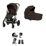 Cybex Balios S Lux Taupe V2 Essentials Bundle - Chocolate Brown