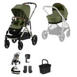Cybex Gazelle S Taupe Essentials Bundle - Moss Green