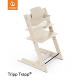 Stokke® Tripp Trapp® Highchair + Cushion & Baby Set - Vanilla White