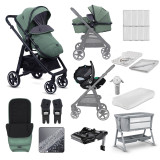 Miniuno TouraGo Travel System + Nursery Bundle - Shamrock