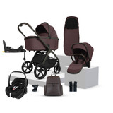 Silver Cross Cove Pebble 360 Pro2 Car Seat Bundle - Damson