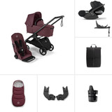 Bugaboo Dragonfly Cloud T Ultimate Bundle - Black/Dark Cherry