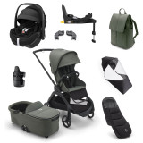 Bugaboo Dragonfly Pebble 360 Pro2 Ultimate Bundle - Black/Forest Green