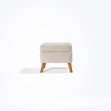 Tutti Bambini Oscar Luxe Rocking Chair & Footstool - Teddy Mushroom
