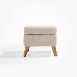 Tutti Bambini Harper Wingback Rocking Chair & Footstool - Teddy Mushroom