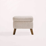 Tutti Bambini Harper Wingback Rocking Chair & Footstool - Teddy Mushroom