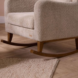 Tutti Bambini Harper Wingback Rocking Chair & Footstool - Teddy Mushroom