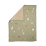 Mamas & Papas Knitted Blanket - Safari Sage