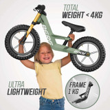 BERG Biky Cross Balance Bike with Handbrake - Green