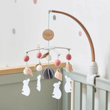 Tutti Bambini CoZee 2 in 1 Crib/Cot Mobile - Scandinavian Walnut/Cocoon