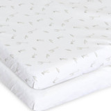 Chicco Next 2 Me 2 Piece Cotton Crib Sheet Set - Cloud