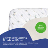 Chicco Next 2 Me 2 Piece Bamboo Crib Sheet Set - Greenery