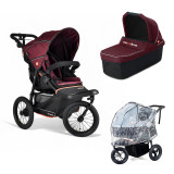 Out N About Nipper V6 Plus Newborn Bundle - Brambleberry Red