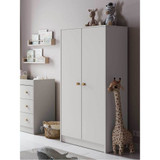 Little Acorns Florence Double Wardrobe - White/Oak