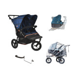 Out N About Nipper Double V6 Newborn and Toddler Bundle - Highland Blue