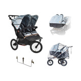 Out N About Nipper Double V6 Plus Twin Bundle - Rocksalt Grey