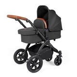 Ickle Bubba Stomp Luxe Nimbus Travel System - Black/Charcoal Grey/Tan
