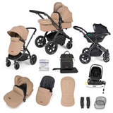 Ickle Bubba Stomp Luxe Nimbus Travel System - Black/Desert/Black