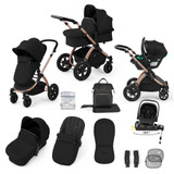 Ickle Bubba Stomp Luxe Nimbus Travel System - Bronze/Midnight/Black