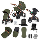 Ickle Bubba Stomp Luxe Nimbus Travel System - Bronze/Woodland/Tan