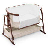 Ickle Bubba Bubba&Me Luxe Bedside Crib - Stone