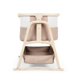 Ickle Bubba Bubba&Me Luxe Bedside Crib - Biscuit