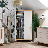 Obaby Thea Double Wardrobe - Latte