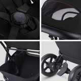 Silver Cross Nia Stroller with Carrycot - Onyx