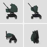 Silver Cross Nia Stroller with Carrycot - Conifer