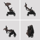 Silver Cross Nia Stroller with Carrycot - Chocolate