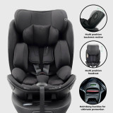 My Babiie MBCS05 Complete Rotating Family Car Seat Set with Base - Black