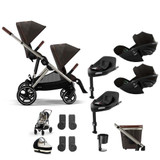 Cybex Gazelle S Taupe Double Cloud G Travel System Bundle - Chocolate Brown