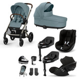 Cybex Balios S Lux Taupe V2 Complete Cloud G Bundle - Stormy Blue