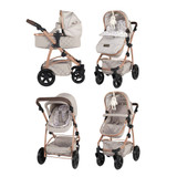 Cosatto Wow 3-in-1 Dolls Pram Travel System Bundle - Whisper