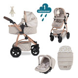 Cosatto Wow 3-in-1 Dolls Pram Travel System Bundle - Whisper