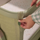 Tutti Bambini Cozee Zen Bedside Crib - Eucalyptus