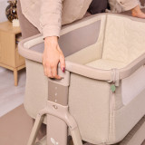 Tutti Bambini Cozee Air 2 Bedside Crib - Soft Walnut / Cocoa