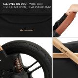 Kinderkraft Esme Pro 3-in-1 Travel System - Pure Black